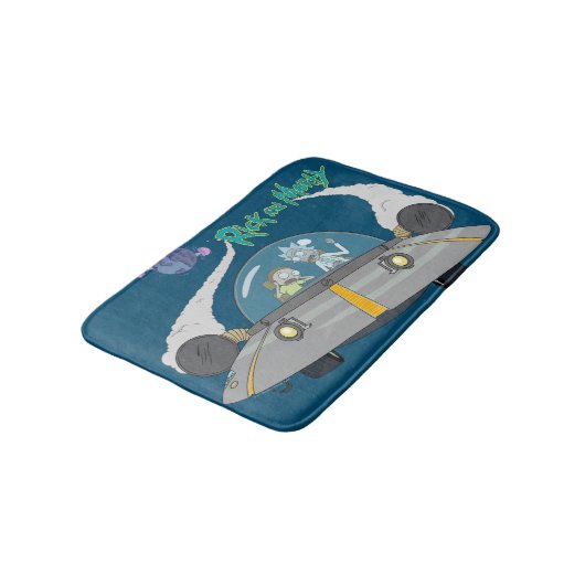 RICK EN MORTY™ | Vliegen in ruimtevaart Badmat (Gekanteld)