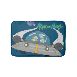 RICK EN MORTY™ Vliegen in ruimtevaart Badmat