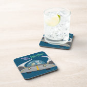 RICK EN MORTY™ | Vliegen in ruimtevaart Bier Onderzetter (Rechterzijde)