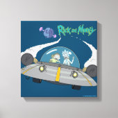 RICK EN MORTY™ | Vliegen in ruimtevaart Canvas Afdruk (Voorkant)