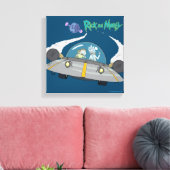 RICK EN MORTY™ | Vliegen in ruimtevaart Canvas Afdruk (Insitu (Woonkamer))