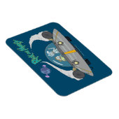 RICK EN MORTY™ | Vliegen in ruimtevaart Magneet (Rechterzijde)