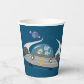 RICK EN MORTY™ | Vliegen in ruimtevaart Papieren Bekers (Voorkant)