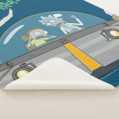 RICK EN MORTY™ | Vliegen in ruimtevaart Sherpa Deken (3/4)