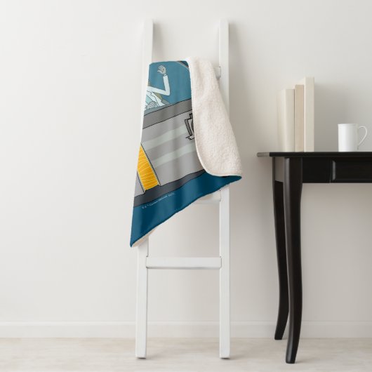 RICK EN MORTY™ | Vliegen in ruimtevaart Sherpa Deken (In situ)