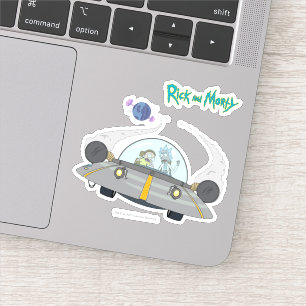 RICK EN MORTY™   Vliegen in ruimtevaart Sticker