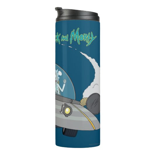 RICK EN MORTY™ | Vliegen in ruimtevaart Thermosbeker (Geroteerd rechts)