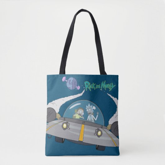 RICK EN MORTY™ | Vliegen in ruimtevaart Tote Bag (Voorkant)