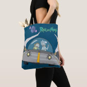 RICK EN MORTY™ | Vliegen in ruimtevaart Tote Bag (Dichtbij)