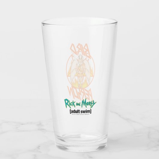RICK EN MORTY™ | Vogeldrager Glas (Achterkant)
