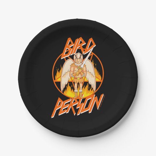 RICK EN MORTY™ | Vogeldrager Papieren Bordje (Voorkant)