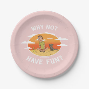 RICK EN MORTY™   Waarom hebben we geen flauw gev Papieren Bordje