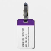 RICK EN MORTY™ | Wubba Lubba Dub-Dub Bagagelabel (Achterkant verticaal)