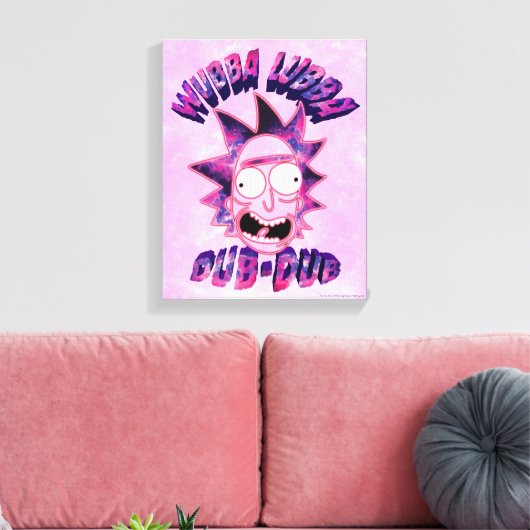RICK EN MORTY™ | Wubba Lubba Dub-Dub Canvas Afdruk (Insitu (Woonkamer))