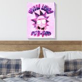 RICK EN MORTY™ | Wubba Lubba Dub-Dub Canvas Afdruk (Insitu (Slaapkamer))