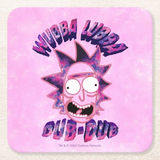 RICK EN MORTY™ | Wubba Lubba Dub-Dub Kartonnen Onderzetters (Voorkant)