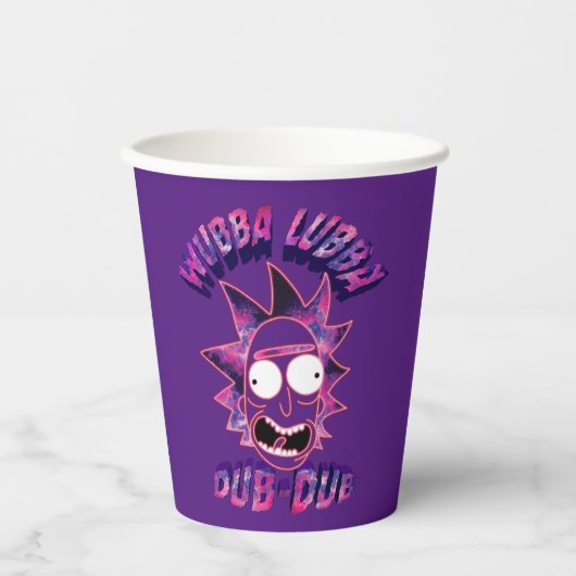 RICK EN MORTY™ | Wubba Lubba Dub-Dub Papieren Bekers (Voorkant)