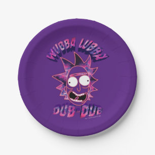 RICK EN MORTY™   Wubba Lubba Dub-Dub Papieren Bordje