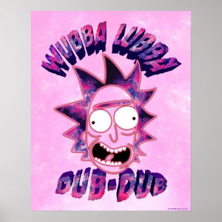 RICK EN MORTY™ | Wubba Lubba Dub-Dub Poster