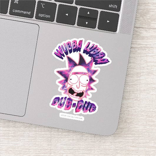 RICK EN MORTY™ | Wubba Lubba Dub-Dub Sticker (Detail)