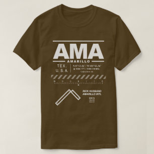 Rick Husband Amarillo International Airport AMA T-shirt