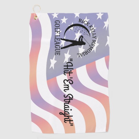 Rick Kelly Golf League Towel Golfhanddoek (Voorkant)