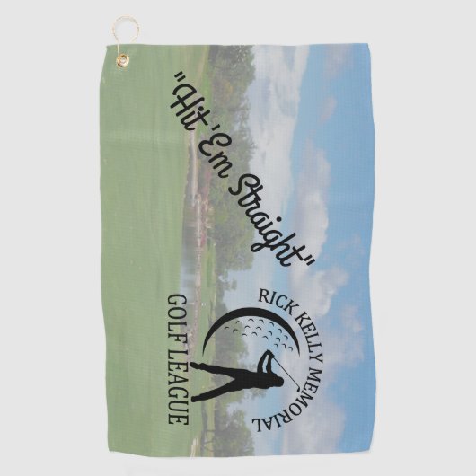Rick Kelly Golf League Towel Golfhanddoek (Voorkant)