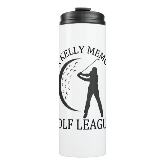 Rick Kelly Golf League Water Bottle Thermosbeker (Voorkant)