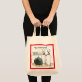 Rick Londen Cartoons Grappige Bowling Comic Tote Bag (Voorkant (product))