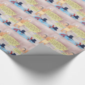 Rick Londen Comic Sneeuwman Grappige Cadeaus Cadeaupapier (Hoek)
