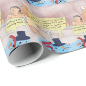 Rick Londen Comic Sneeuwman Grappige Cadeaus Cadeaupapier (Rol Hoek)