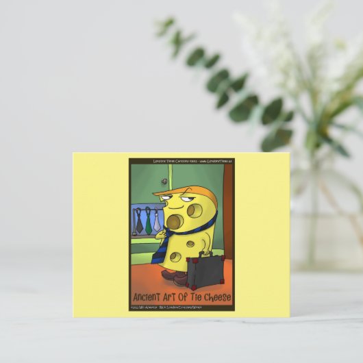 Rick London Ancient Art of Stropdas Cheese Briefkaart (Staand voorkant)