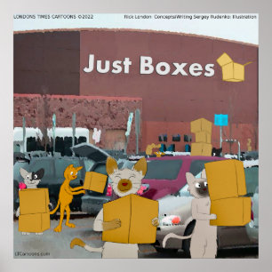 Rick London Big Box Stores Voor Katten Strip Poster