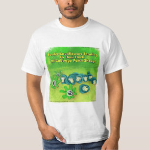 Rick London Border Collie Bloem Strip  T-shirt