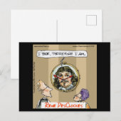 Rick London Cartoons Funny Descartes Briefkaart (Voorkant / Achterkant)