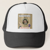Rick London Cartoons Funny Descartes Klok Trucker Pet (Voorkant)