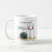 Rick London Cartoons Grappig Bowling Strip Koffiemok (Links)