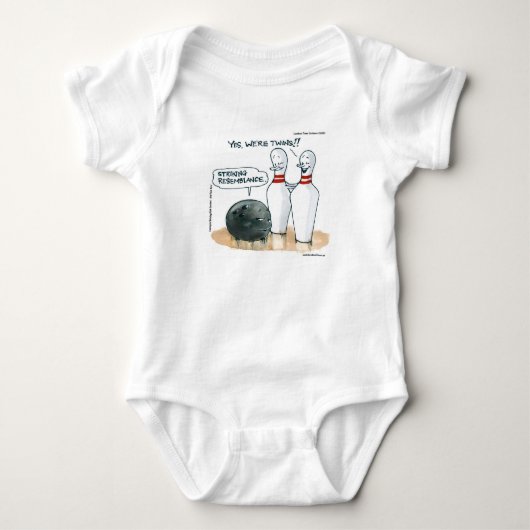 Rick London Cartoons Grappige Bowling Comic Romper (Voorkant)