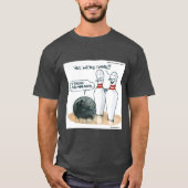 Rick London Cartoons Grappige Bowling Comic  T-shirt (Voorkant)