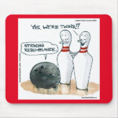 Rick London Cartoons Grappige Bowling Strip Muismat (Voorkant)
