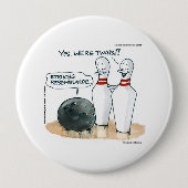 Rick London Cartoons Grappige strip Ronde Button 4,0 Cm (Voorkant)