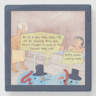 Rick London Comic Snowman Stone Onderzetter