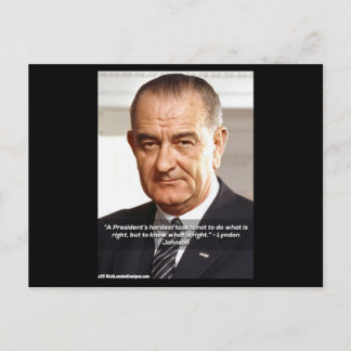Rick London Design LBJ "Weet wat juist is" Briefkaart