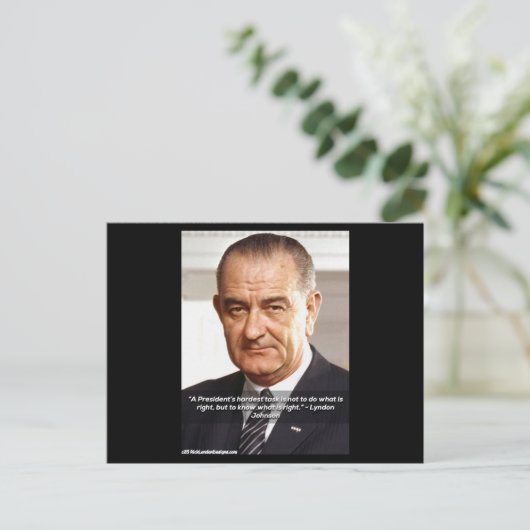 Rick London Design LBJ "Weet wat juist is" Briefkaart (Staand voorkant)