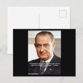 Rick London Design LBJ "Weet wat juist is" Briefkaart (Voorkant / Achterkant)