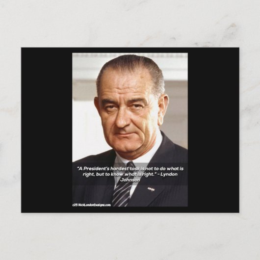 Rick London Design LBJ "Weet wat juist is" Briefkaart (Voorkant)