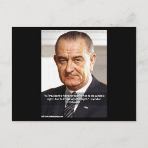 Rick London Designs LBJ "Weet Wat Juist Is"  Briefkaart
