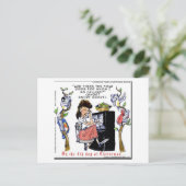 Rick London Ernestine Calling Birds Xmas Briefkaart (Staand voorkant)