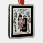 Rick London Ernestine Calling Birds Xmas Metalen Ornament (Rechts)