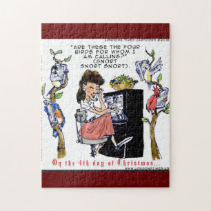 Rick London Ernestine Kerstvogels Xmas Legpuzzel